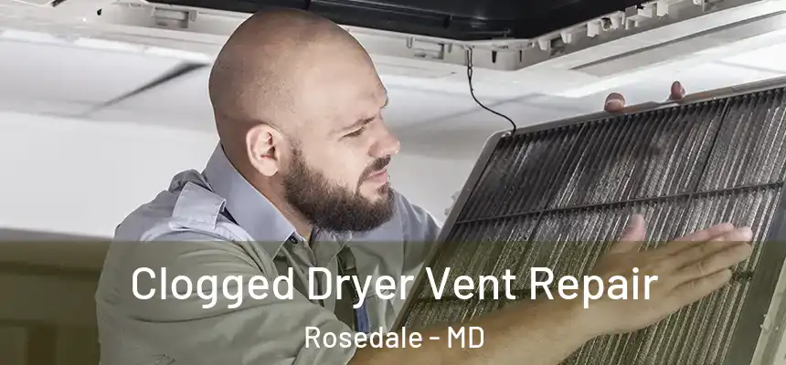  Clogged Dryer Vent Repair Rosedale - MD